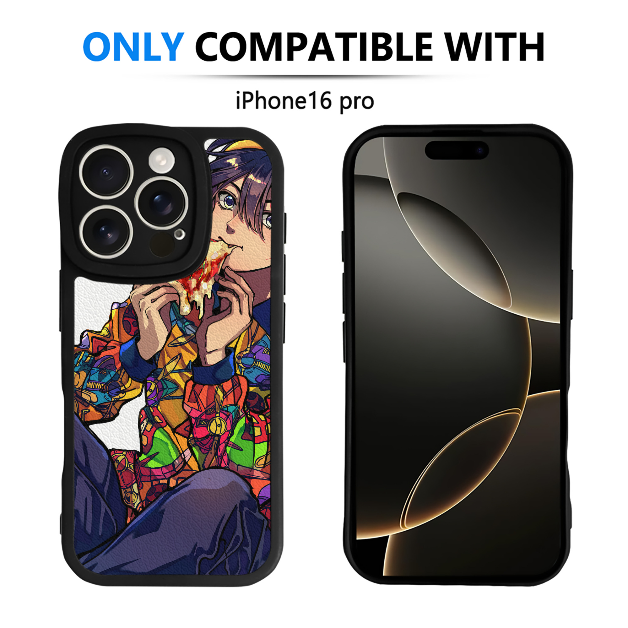 （画像用） ジョジョの奇妙な冒険 JoJo's Bizarre Adventure 【iPhone 16シリーズ対応】シリコンスマホケース（レザー調） 材質：シリコン